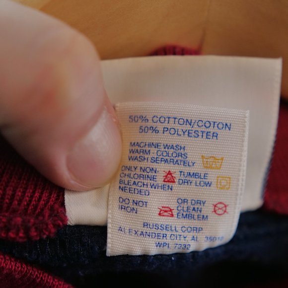 Vintage Jerzees Morning Sun Sweatshirt Birdhouses Red L Made In USA Embroidery - Picture 9 of 9